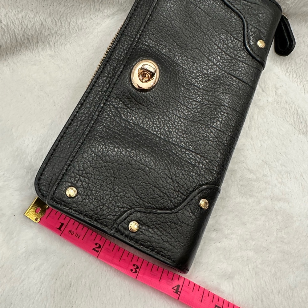 Coach Mercer Black Accordion Long Zip Wallet Amazing Condition - Picture 8 of 14